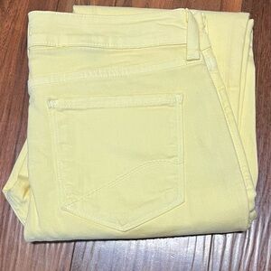 NYJD Yellow Jeans, size 6, cotton blend